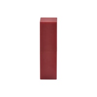Tubes de brillant à lèvres carrés en plastique rouge à marque privée, tubes de brillant à lèvres vides, tubes de rouge à lèvres carrés
