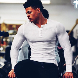 Custom Logo Slim Fit High Quality Quick Dry Gym <strong>Men</strong> Sports <strong>Long</strong> <strong>Sleeve</strong> <strong>T</strong> <strong>Shirt</strong> Muscle Workout Performance Fit <strong>t</strong> <strong>Shirt</strong> - Product Image 5