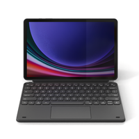 Casing Keyboard Pogo Pin untuk Samsung Galaxy Tab S7+/S8+/S9+/S7 FE 12.4" dengan Trackpad Multi Touch dan Lampu Latar 6 Baris Tombol