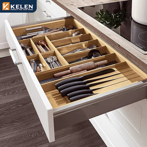 Kelen 2024 - Cocinas Modulares Blancas Brillantes, Diseño Bajo, Organizador de Lujo, Gabinetes de <span class=keywords><strong>Cocina</strong></span> Personalizados Estilo Shaker, Madera Maciza - Product Image 3