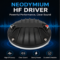 HDE-1090 Haut-parleur à compression en néodyme 1,4" VC, diaphragme en titane, boîtier métallique, 120W AES, 8 ohms pour système de sonorisation PA
