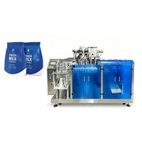 Machine d'emballage de sachets préformés haute efficacité, homologuée CE, pour le remplissage de ketchup, beurre de cacahuète, sauce chili et pâte d'huile