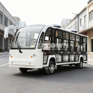 รถบัสไฟฟ้าชมวิวสีขาวหรูหรา ปรับแต่งสีได้ เหมาะสำหรับสถานที่ท่องเที่ยว - Product Image 4