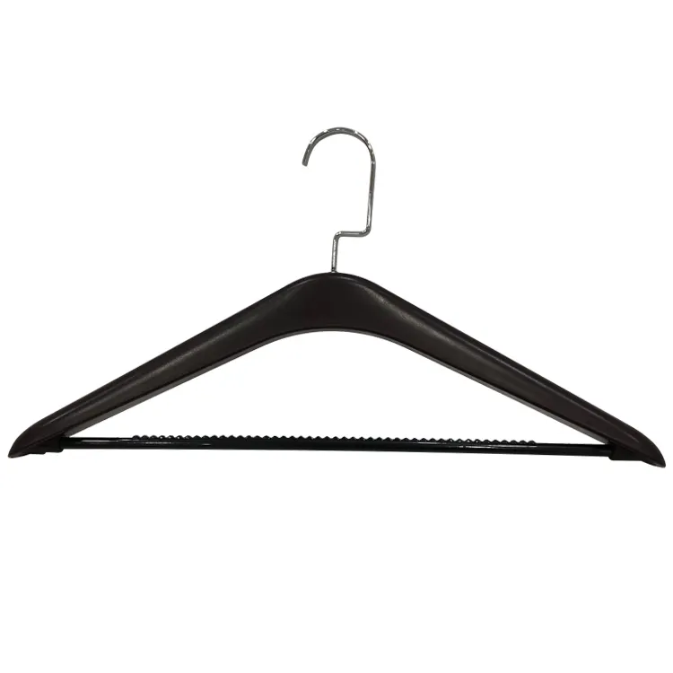 Mode Kleding Winkel Draaibare Haak Non Slip Kleerhanger Bruin Abs Plastic Hangers