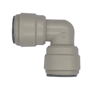 ข้อต่อท่อน้ำแบบเสียบเร็ว ข้อต่อข้อศอกตัวผู้ ขนาด 3/8" 1/4" 1/2" สำหรับระบบกรองน้ำ RO เป็นมิตรกับสิ่งแวดล้อม ผลิตจากพลาสติก - Product Image 1