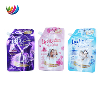 Pochette personnalisée pour savon liquide, Doypack en plastique avec bec verseur, 500 ml, pour lessive liquide, avec bec verseur réutilisable