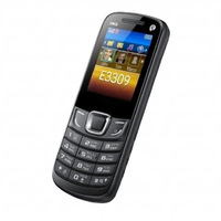 Teléfono Móvil Básico E3309 Candy Bar 2G GSM Desbloqueado con Teclado, Pantalla QVGA de 2.4'', Cámara de 2MP, Batería de 1000mAh, Radio FM y Bluetooth - Teléfono Móvil Económico