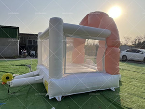 Nhỏ trong nhà PVC <span class=keywords><strong>Inflatable</strong></span> Bouncer trượt cho người lớn khóa học trở ngại nhảy Blower Túi mô hình loại biển <span class=keywords><strong>Inflatable</strong></span> lâu đài - Product Image 5