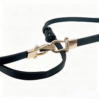 Damen Elastischer Gürtel Taillengürtel Damen PU-Gürtel mit Horsebit-Schnalle Mehrfarbig Schmal Verstellbar Modisches Accessoire