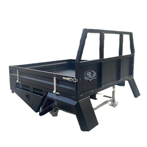 Bandeja de Carga Personalizada para Camioneta con Recubrimiento en Polvo, Laterales y Puerta Trasera, y Cajas de Herramientas Cónicas Bajo la Bandeja para Camionetas Pickup - Product Image 2