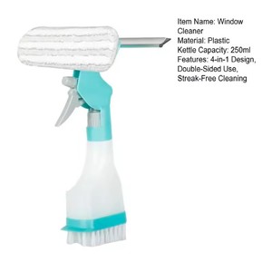 Kit <span class=keywords><strong>de</strong></span> nettoyage <span class=keywords><strong>de</strong></span> vitres multifonctions avec raclette en microfibre Outil <span class=keywords><strong>de</strong></span> nettoyage <span class=keywords><strong>de</strong></span> vitres pour la maison - Product Image 2