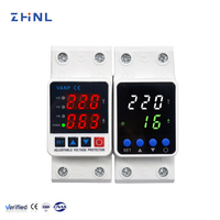 Dispositif de protection contre les surtensions et les surintensités ZHNL 220V 40A 63A 80A monophasé AC, réglable, à montage sur rail DIN, relais de protection