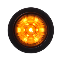 Feux de position latéraux ronds à LED de 1-1/4 pouce (32 mm) pour camions et remorques, conformes aux normes SAE/DOT/FMVSS108