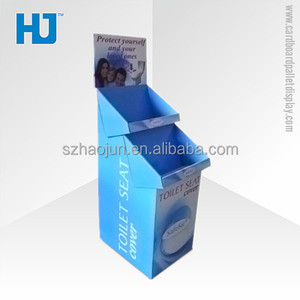 Housses de Siège de toilette Dans Le supermarché <span class=keywords><strong>Pliable</strong></span> D'affichage de Plancher De <span class=keywords><strong>Carton</strong></span> Plateaux Étagère - Product Image 1