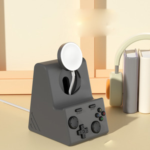 レトロゲームプレーヤーデザインのシリコン製充電スタンドドック（<span class=keywords><strong>Apple</strong></span> <span class=keywords><strong>Watch</strong></span>全シリーズ対応） - Product Image 2