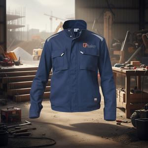 เสื้อแจ็คเก็ตทำงานแบบปกติ สีน้ำเงิน ไซส์ L เสื้อโค้ทอเนกประสงค์ทนทาน - Product Image 3