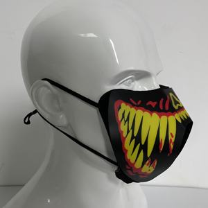 Nuova Maschera Luminosa Ricaricabile Attivata dalla Voce, Maschera LED Intelligente che si Illumina al Suono - Product Image 5