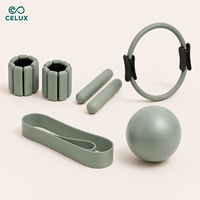 Coffret Cadeau Pilates Essentiel pour Femme 2026 : Tapis Antidérapant, Anneaux de Pilates, Kit de Pilates, Bandes de Résistance, Barre de Pilates, Ensemble d'Entraînement pour la Maison et la Salle de Sport