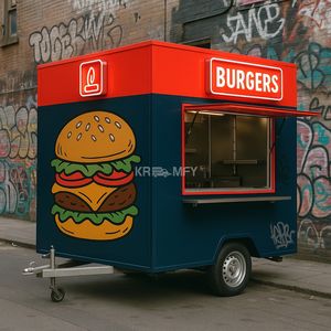 Camión de Comida Estándar Americano para Café, Hot Dogs y Helados, Remolque Móvil de Bebidas, Carritos de Comida con Cocina Completa - Product Image 3