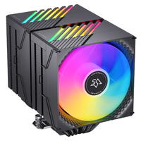 Refroidisseur de processeur SNOWMAN MX660, 6 caloducs, double ventilateur 120 mm RGB ARGB, roulement fluide, faible bruit, dissipateur thermique en aluminium, compatible Intel AMD