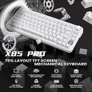 Clavier de jeu mécanique sans fil ATTACK SHARK X85PRO, clavier de jeu magnétique tri-mode, clavier de jeu avec éclairage RVB - Product Image 2