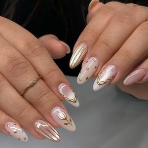 <span class=keywords><strong>Faux</strong></span> <span class=keywords><strong>ongles</strong></span> personnalisés 3D pour <span class=keywords><strong>mariage</strong></span> et fiançailles, luxe, effet œil de chat, gel doux, imperméables, réutilisables, à presser, fabriqués en usine - Product Image 1