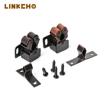 Loquet de porte en fer à roulettes, serrure de porte de placard, boucle à ventouse, ressort, double roue, clip à pied haut, boucle de cuisine, salon