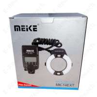 MEIKE MK-14EXT Flash annulaire E-TTL Macro LED pour Canon 550D 760D 750D 1100D pour Nikon D80 D300S D600 D700 D800
