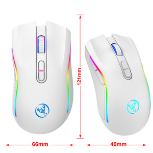 HXSJ T69 2,4G inalámbrico ergonómico juego de oficina ratón portátil ABS silencioso 2,4 GHz inalámbrico retroiluminado opción Popular para jugadores de ordenador - Product Image 2