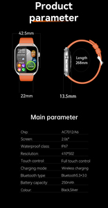 Tốt Nhất Bán Bt Cuộc Gọi Không Dây Sạc Thể Thao Am20 Loạt Thông Minh Người Đàn Ông Đồng Hồ Sang Trọng Bạc Tập Thể Dục Tracker Smartwatch Nhật Bản - Product Image 4