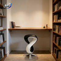 Tabouret de bar moderne en fibre de verre durable, pivotant, avec dossier, logo personnalisé, couleur au choix, pour hôtel, salle à manger, salon, bureau, extérieur