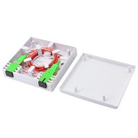 Boîtier de terminaison fibre optique ATB double port pour FTTH, plaque murale de protection pour prise fibre optique