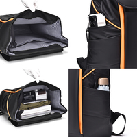 Sac à dos unisexe grande capacité avec logo personnalisé, imperméable, avec fermeture éclair, pour ordinateur portable, idéal pour la randonnée – Nouveauté 2025, décontracté et spacieux