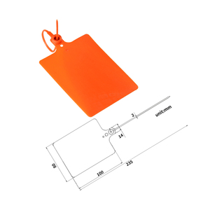 Tùy chỉnh Bình chữa cháy dùng một lần lá phiếu hộp in thẻ lá phiếu hộp kéo chặt chẽ giả mạo bằng chứng an ninh Con dấu nhựa con dấu - Product Image 2