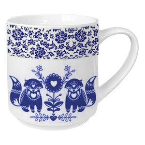 Taza de Té y Café de Cerámica con Diseño de Flores Azules de Alta Calidad, Venta de Fábrica, Producto Premium - Product Image 4