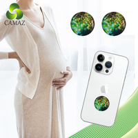CAMAZ CM 1250 Terahertz Chip Quanten-Schutzschild Anti-Strahlungs-Aufkleber Handy EMF-Blocker Silikon + Negative Ionen 15g OEM