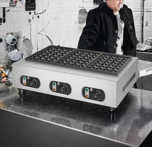 Parrilla Eléctrica Comercial <span class=keywords><strong>de</strong></span> 6KW <span class=keywords><strong>con</strong></span> 3 Cabezales para Takoyaki y Bolas <span class=keywords><strong>de</strong></span> Pescado, Máquina <span class=keywords><strong>de</strong></span> Snacks <span class=keywords><strong>de</strong></span> Acero Inoxidable para Negocios <span class=keywords><strong>de</strong></span> Comida Callejera - Product Image 1