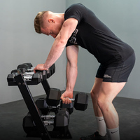 HSM Haltères professionnels hexagonaux en acier, ensemble d'haltères commerciaux pour la musculation des bras et l'entraînement de force