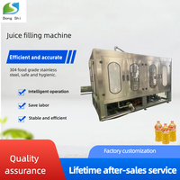 Ligne de production de boissons 3 en 1 pour le remplissage à chaud automatique de jus, machine d'embouteillage pour petites usines, pour boissons en bouteilles PET