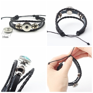 Nouveau <span class=keywords><strong>Bracelet</strong></span> aurores boréales polaire aurore boréale verre dôme cuir tissage Bracelets pour femmes hommes bracelets astronomiques bijoux - Product Image 6