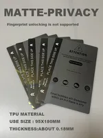 Film protecteur d'écran flexible en hydrogel PRIVACY HD MATTE pour téléphone mobile, écran plat et écran incurvé, compatible avec la machine de découpe TPU