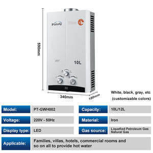 <span class=keywords><strong>Calentador</strong></span> <span class=keywords><strong>de</strong></span> <span class=keywords><strong>Agua</strong></span> <span class=keywords><strong>a</strong></span> <span class=keywords><strong>Gas</strong></span> Instantáneo <span class=keywords><strong>de</strong></span> Pared, sin Tanque, <span class=keywords><strong>de</strong></span> 10L-20L, con Intercambiador <span class=keywords><strong>de</strong></span> Calor <span class=keywords><strong>de</strong></span> Cobre, para Cocina y Baño, Portátil, en Oferta - Product Image 2