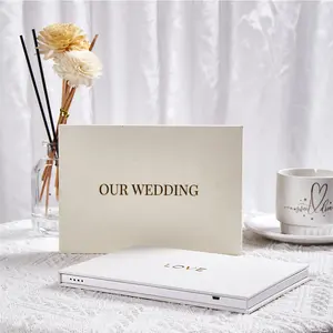 A5 Hardcover Linen Custom Digital Memories Wedding Video Book Blank For Printing
