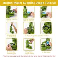 120 pièces de fournitures pour boutons imprimés, 2,25 pouces, personnalisables, 58 mm, fournitures pour boutons pour machine à badges, vente en gros, boutons avec logo personnalisé