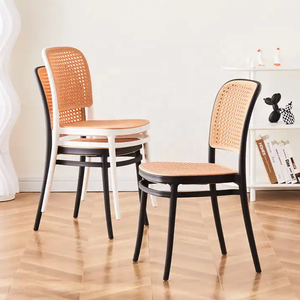 Venta caliente moderna silla de ratán de plástico apilable <span class=keywords><strong>muebles</strong></span> de comedor económicos para el hogar - Product Image 6