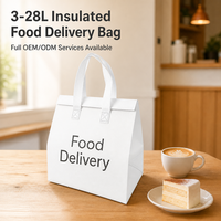 Sac à lunch isotherme portable, écologique, durable, sac isotherme, doublure imperméable, anti-fuite, pour le stockage des aliments chauds ou froids, bureau