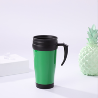 Populaire transparent 16oz 24oz boisson lait café double couche en plastique portable paille tasse 32 oz tasses en plastique