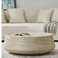 Table basse créative de petit canapé de style vintage avec design minimaliste en fibre de verre Wabi-Sabi pour salon Internet-Famous