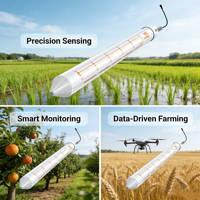 Capteur de sol tubulaire multi-couches pour la température, l'humidité, l'EC et la surveillance de l'inclinaison, IP68, pour l'agriculture de précision, les serres et les vergers