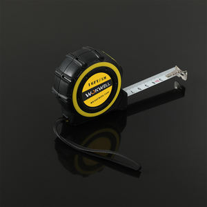 Logo personnalisé Ruban à mesurer en métal noir orange Taille cible Outils de mesure des matériaux en acier avec pinces à ruban en métal noir orange - Product Image 4